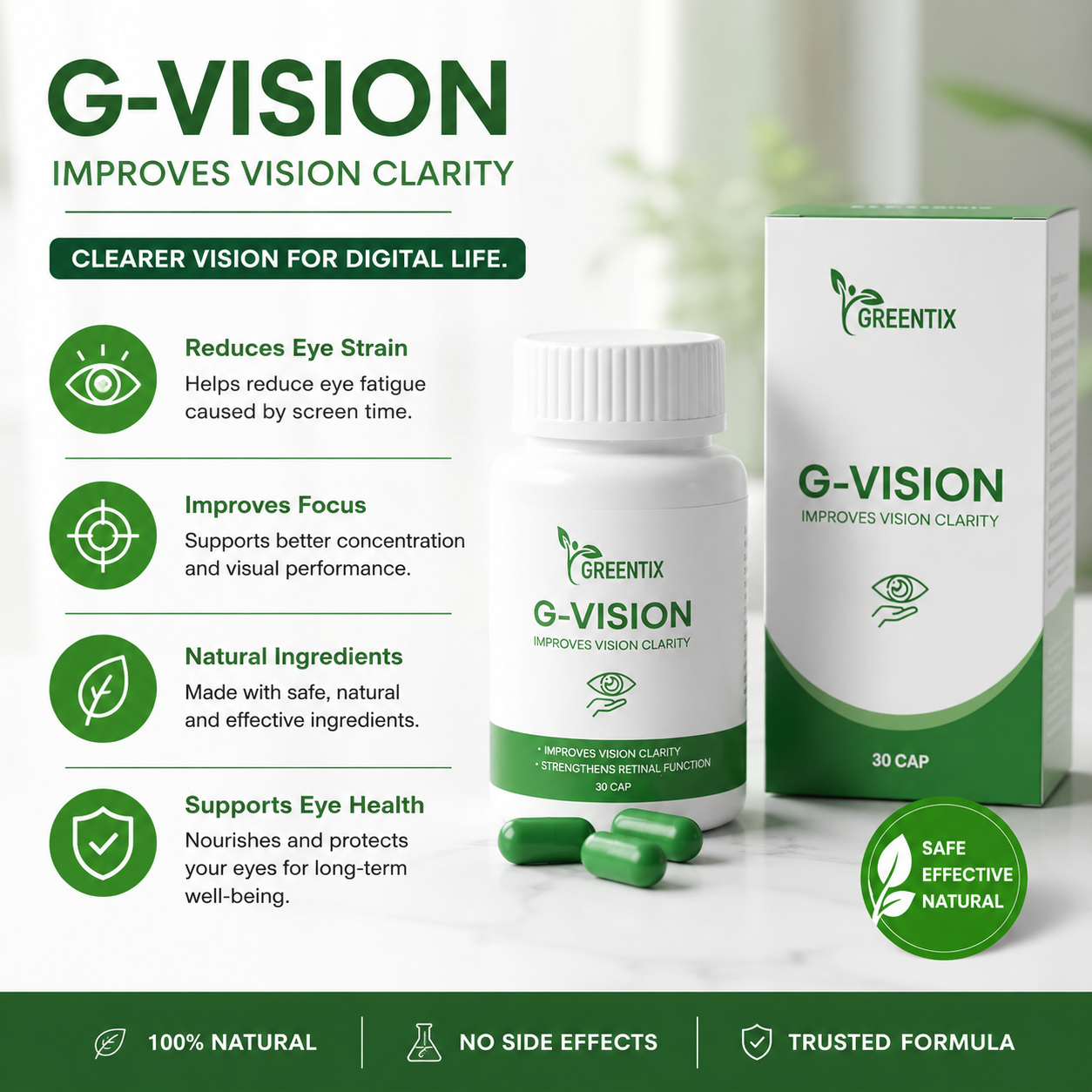 GREENTIX G-VISION Capsules For Dry Eyes